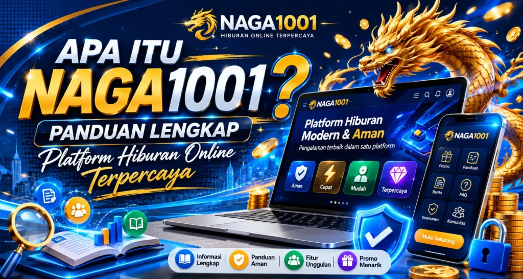 Gambar promosi NAGA1001 platform hiburan online terpercaya dan lengkap.