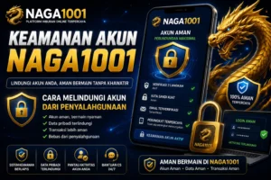 Keamanan akun NAGA1001 dengan fitur perlindungan lengkap dan autentikasi ganda.