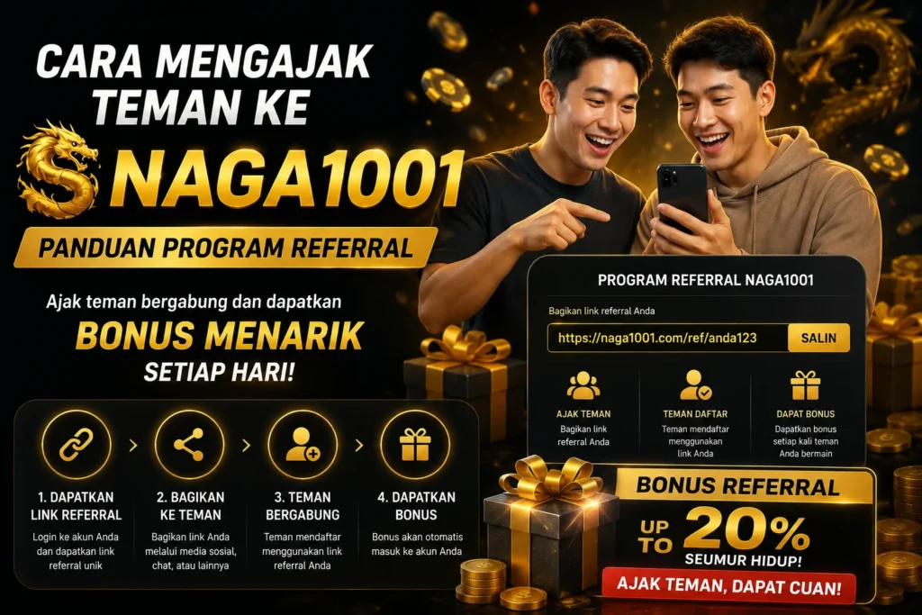Cara Mengajak Teman ke Naga1001 – Panduan Program Referral