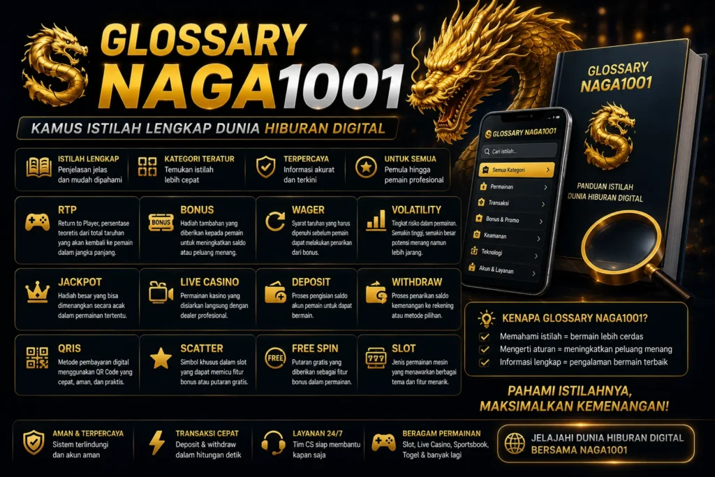 Glossary Naga1001 – Kamus Istilah Lengkap Dunia Hiburan Digital