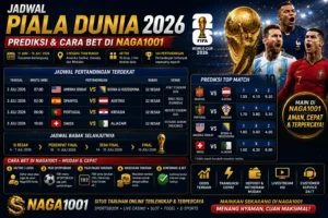 Jadwal pertandingan Piala Dunia 2026 lengkap dan prediksi skor pertandingan utama.